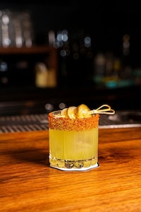 Spicy Pickle-Flavored Margarita Cocktails Image 1