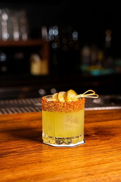 Spicy Pickle-Flavored Margarita Cocktails