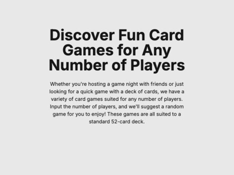 Card Game Finders