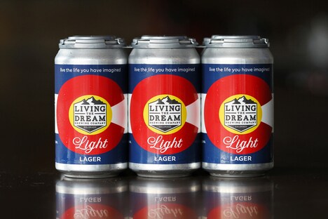 Eye-Catching Light Lager Cans