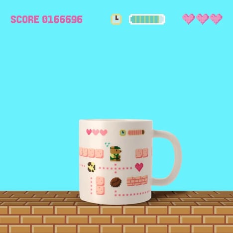 Retro Pixelated Cafe Collections