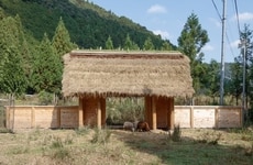 Thatched-Roof Wooden Huts