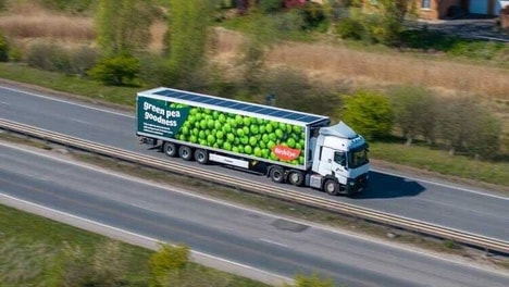 Solar-Powered Refrigerated Shipping Trucks