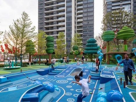 Abstract Colorfully Vibrant Playscapes