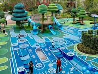 Abstract Colorfully Vibrant Playscapes Image 4