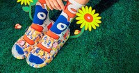 Joyfully Patterned Collaborative Footwear Image 5