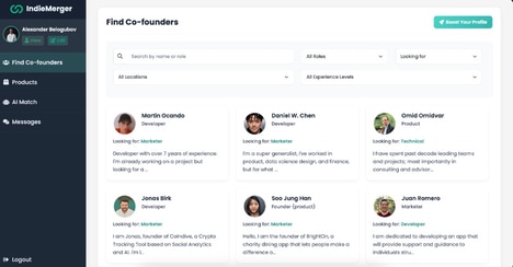 Startup Partner Matchmaking