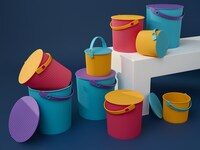 Contemporary Colorful Bucket Designs Image 4