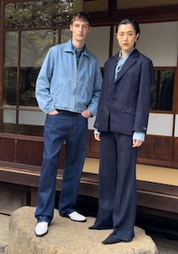 Sophisticated Denim Lines Image 1