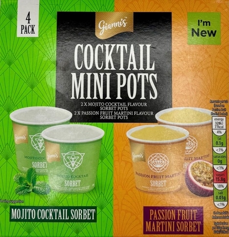 Cocktail-Inspired Sorbet Cups