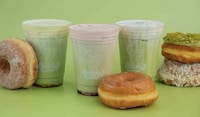 Matcha-Themed Donut Shop Menus Image 1