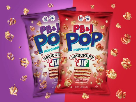 Sandwich-Inspired Popcorn Snacks