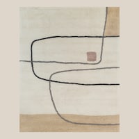 Hand-Knotted Neutral Rugs Image 1