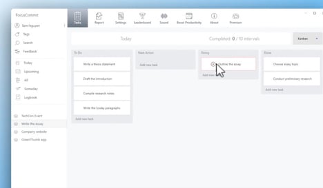Structured Productivity Apps