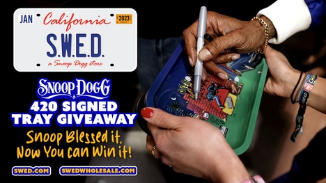 Celebrity-Signed Rolling Trays