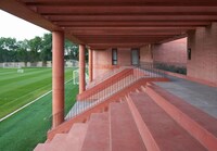 Red Concrete-Crafted Football Academies Image 1