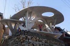 Mushroom-Shaped Village Libraries