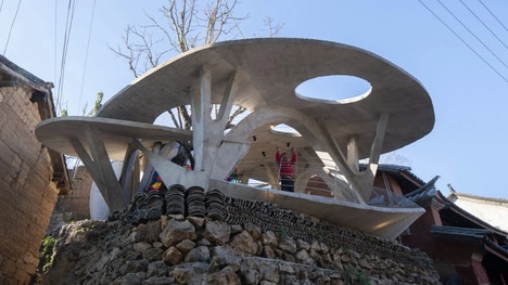 Mushroom-Shaped Village Libraries