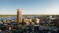 Lighthouse-Resembling Urban Buildings Image 3