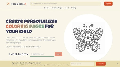 Personalized AI Coloring Pages