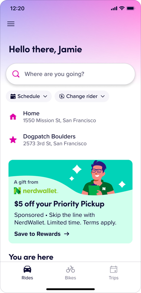 Discounted Rideshare Partnerships