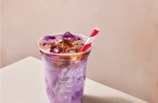 Purple Yam Iced Lattes