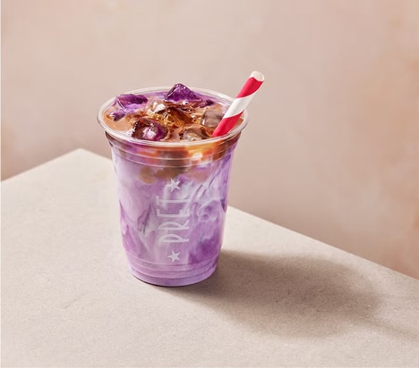 Purple Yam Iced Lattes