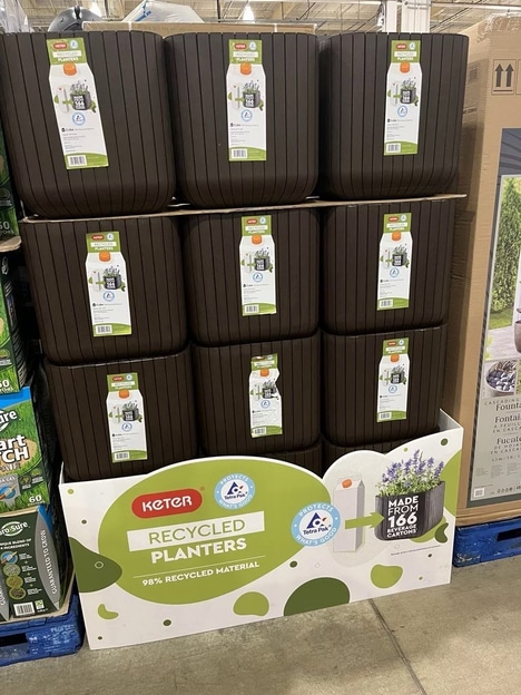 Recycled Packaging Planter Pots