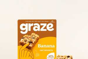 Low-Sugar Banana Bread Bites : graze Banana Bread Oat Boosts