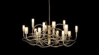 Metal-Glass Intuitive Chandeliers Image 1