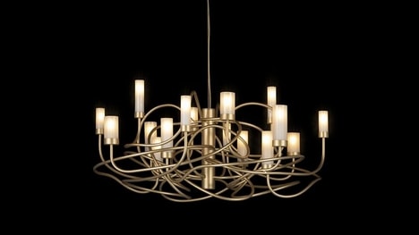 Metal-Glass Intuitive Chandeliers