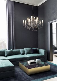 Metal-Glass Intuitive Chandeliers Image 2