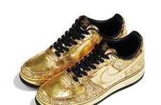 13 Gold & Silver Tennis Shoes