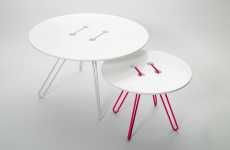 Button-Top Tables