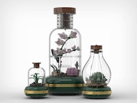 Cork Bottle Terrarium Puzzles Image 2