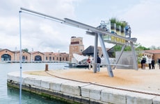 Canal Water-Utilizing Waterside Cafes