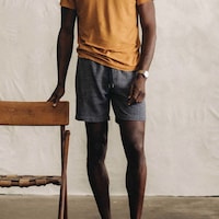 Breathable Textured Tweed Shorts Image 2