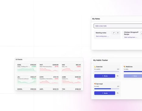 Custom Dashboard Workspaces