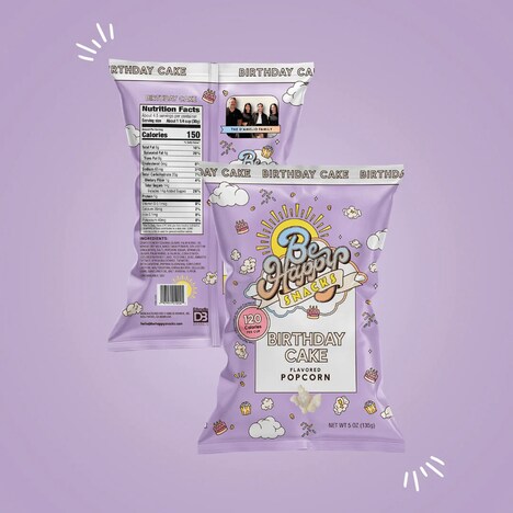 Cake-Flavored Popcorn Snacks