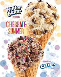 Cookie-Themed Ice Cream Menus