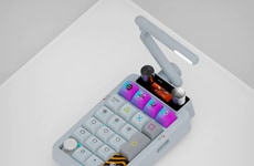 Industrial Sci-Fi Keyboard Peripherals