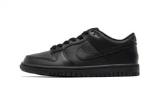 Triple Black Leather Sneakers