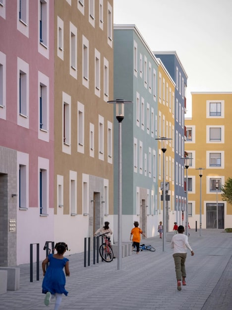 Pastel Tonal Apartment Blocks