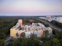 Pastel Tonal Apartment Blocks Image 2