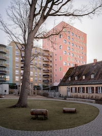Pastel Tonal Apartment Blocks Image 4