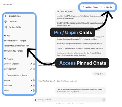 Chat Conversation Organizers