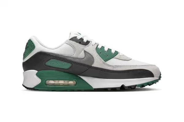Green-Tinged Layered Sneakers