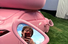 Tent-Integrated Pink Cars