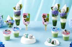 Hydrangea-Themed Refreshments