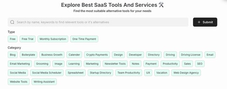 Tool Alternatives Finders